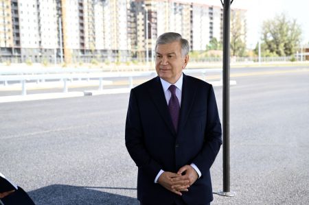Modern overpass completed on the Tashkent-Nurafshan highway