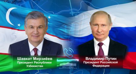 Лидеры Узбекистана и России обсудили актуальные вопросы двустороннего сотрудничества