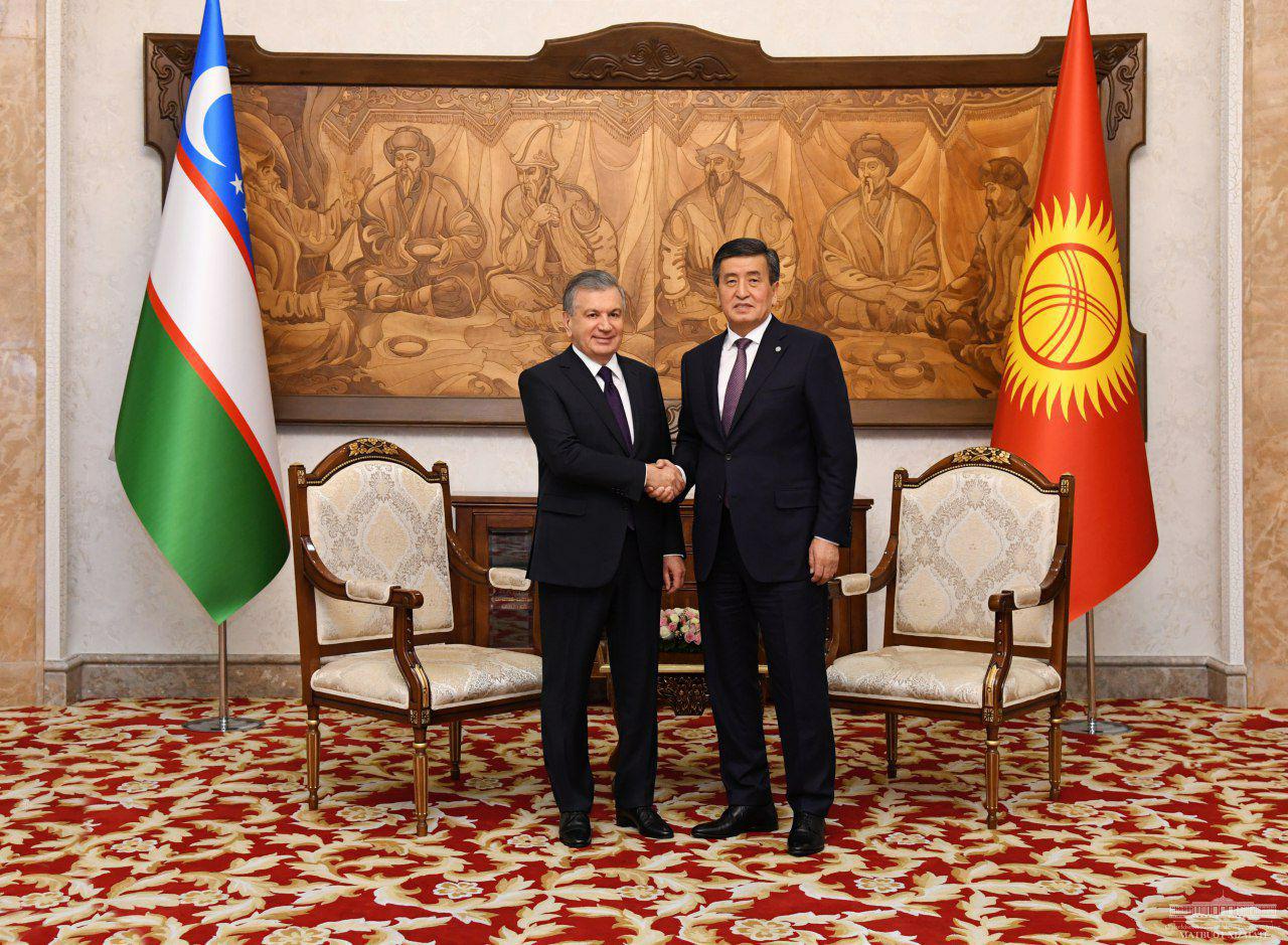Shavkat Mirziyoyev va Sooronbay Jeenbekov hamkorlik masalalarini muhokama qildilar