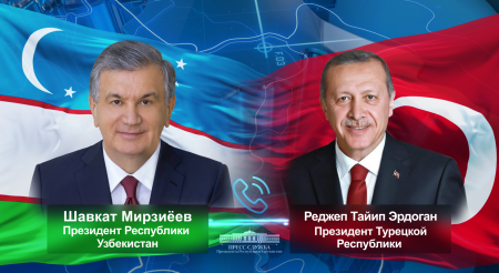 Президент Узбекистана искренне поздравил Президента Турции с юбилеем