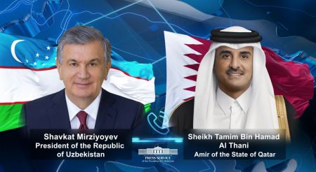 Leaders of Uzbekistan and Qatar discuss topical issues of bilateral agenda