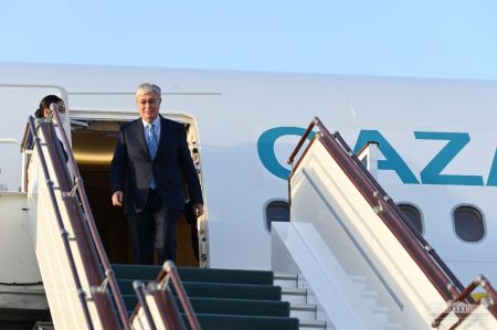 President of the Republic of Kazakhstan arrives at the SCO summit