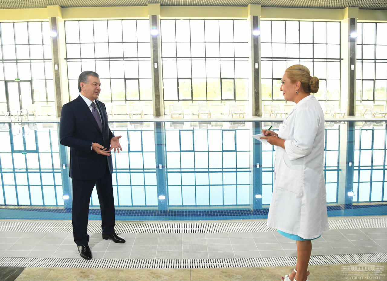 The President visits Khanabad sanatorium The President visits Khanabad sanatorium