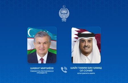 Ўзбекистон ва Қатар етакчилари кун тартибидаги долзарб масалаларни муҳокама қилдилар