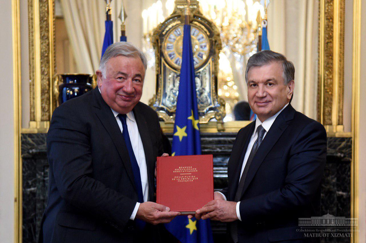 Shavkat Mirziyoyev met with the French Senate President