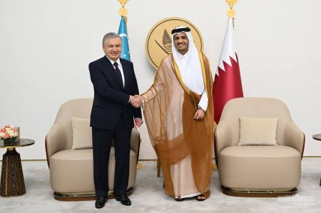The President of Uzbekistan Arrived to Doha The President of Uzbekistan Arrived to Doha